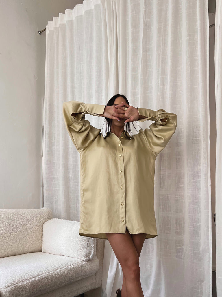Beige Linen Shirt