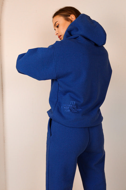 Oversized Hoodie - French Blue