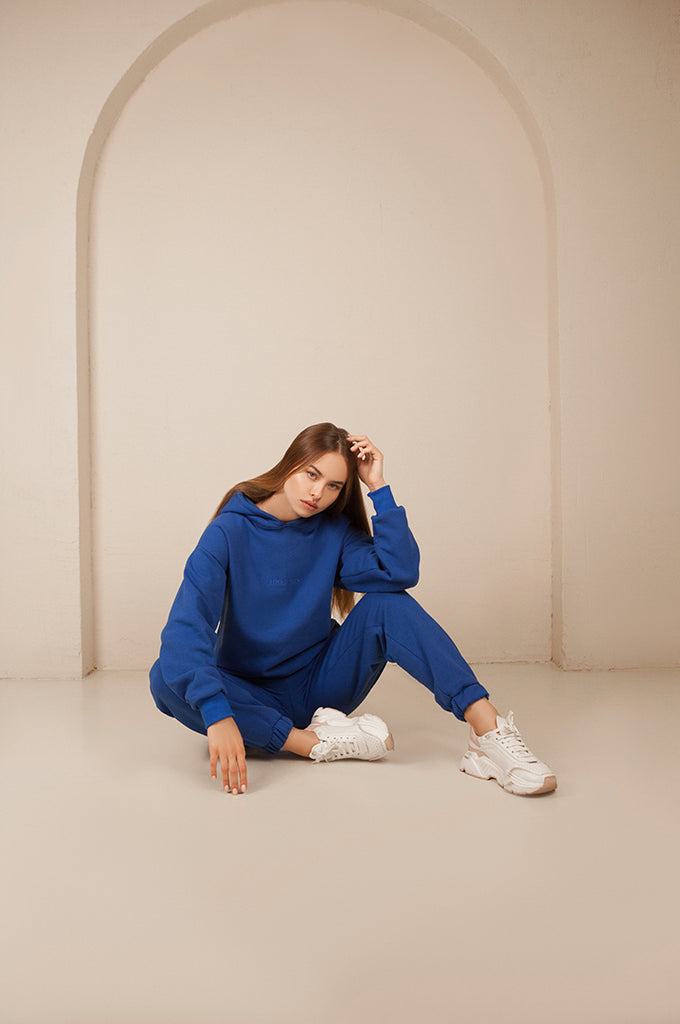 Oversized Hoodie - French Blue