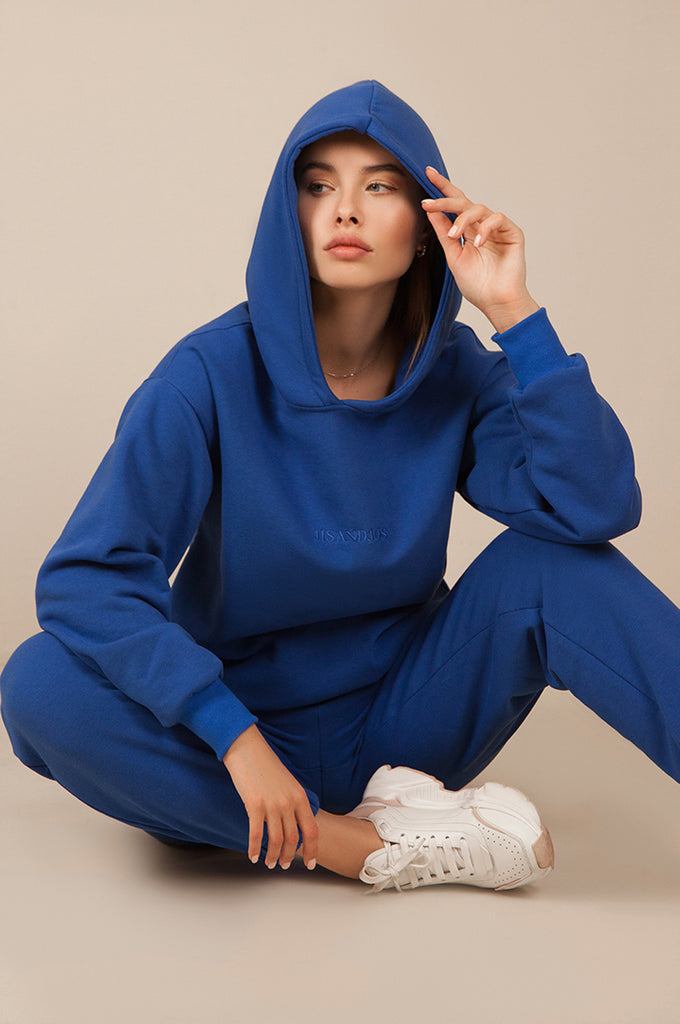 Oversized Hoodie - French Blue