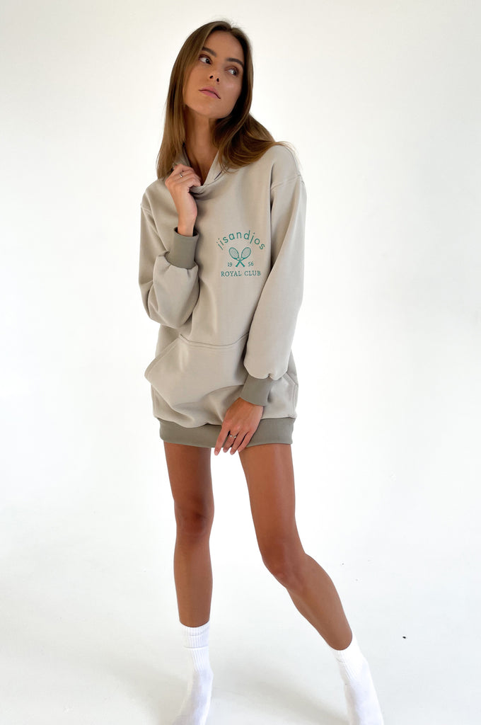 Tennis Long Hoodie - Frosted Almond