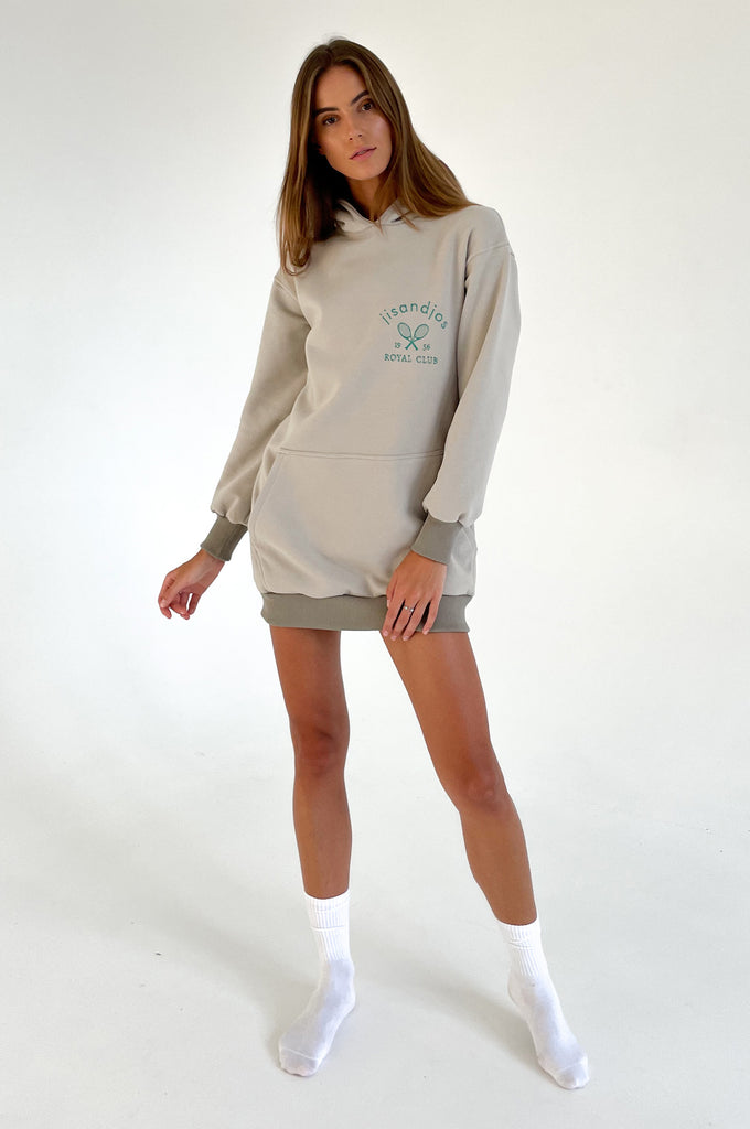Tennis Long Hoodie - Frosted Almond